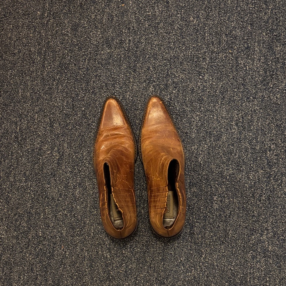 Matisse Brown Leather Ankle Booties